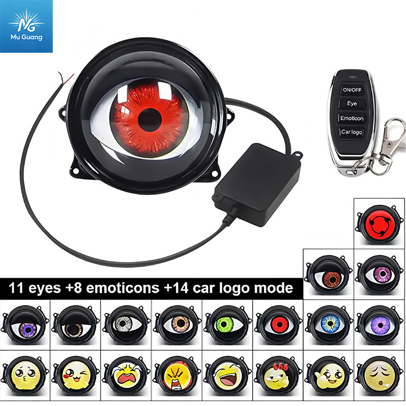 Universal LED Demon Eye Dynamic Projector Headlight Ambient Light - Image 5
