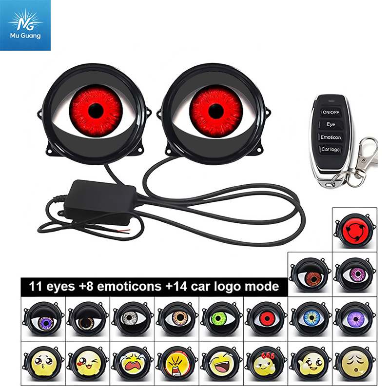 Universal LED Demon Eye Dynamic Projector Headlight Ambient Light - Image 3