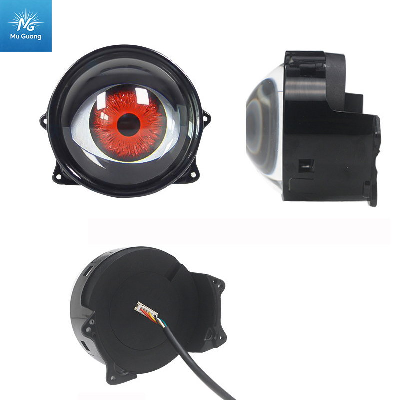 Universal LED Demon Eye Dynamic Projector Headlight Ambient Light - Image 14