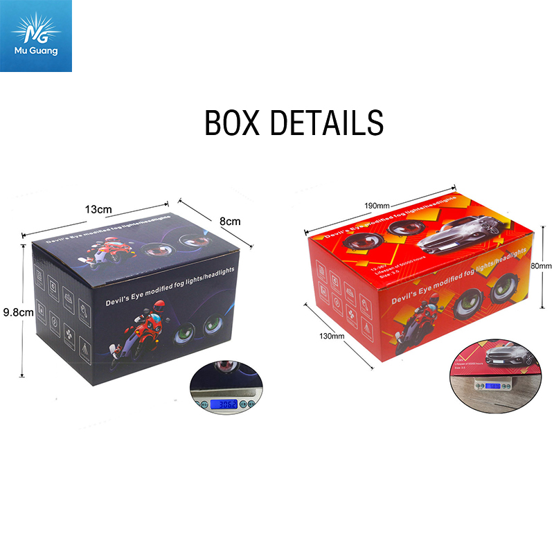 Universal LED Demon Eye Dynamic Projector Headlight Ambient Light - Image 7