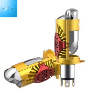 6000K 6000K White Motorcycle Mini Projector Lens High Penetration Mini Moto Lamp 12V Shockproof Motorbike Headlight Upgrade Kit