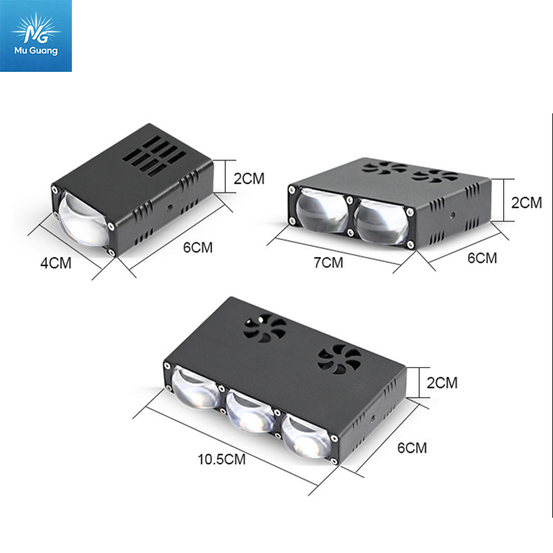 LED Motorcycle Car Grille Spotlight Ultra-Slim Waterproof, Dual-Color "Little Cannon" Fog Light with Demon Eye - Image 8