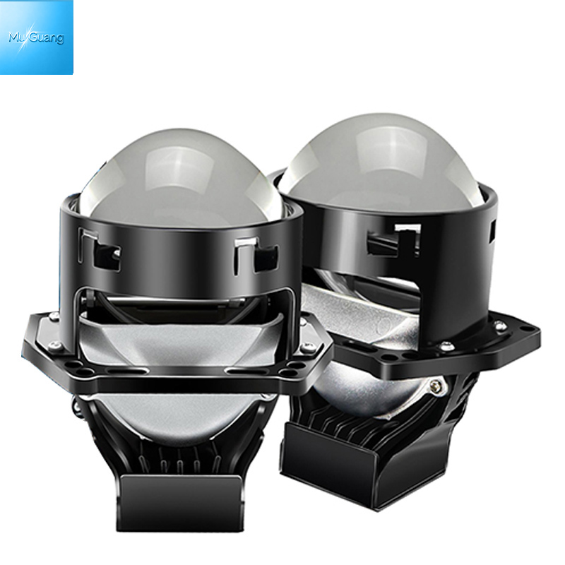 3 Inch Bi LED Projector Lens 6000K White High Lumen Dual Beam Headlight Retrofit Kit Clear Cutoff Anti Glare Canbus Error Free IP68 Waterproof Car LED Headlight Projector - Image 2