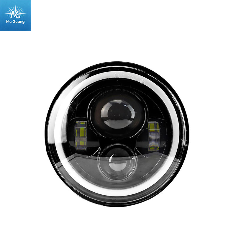 7-inch 4-bead 60W modified off-road motorcycle LED headlight for Harley Wrangler - Image 2