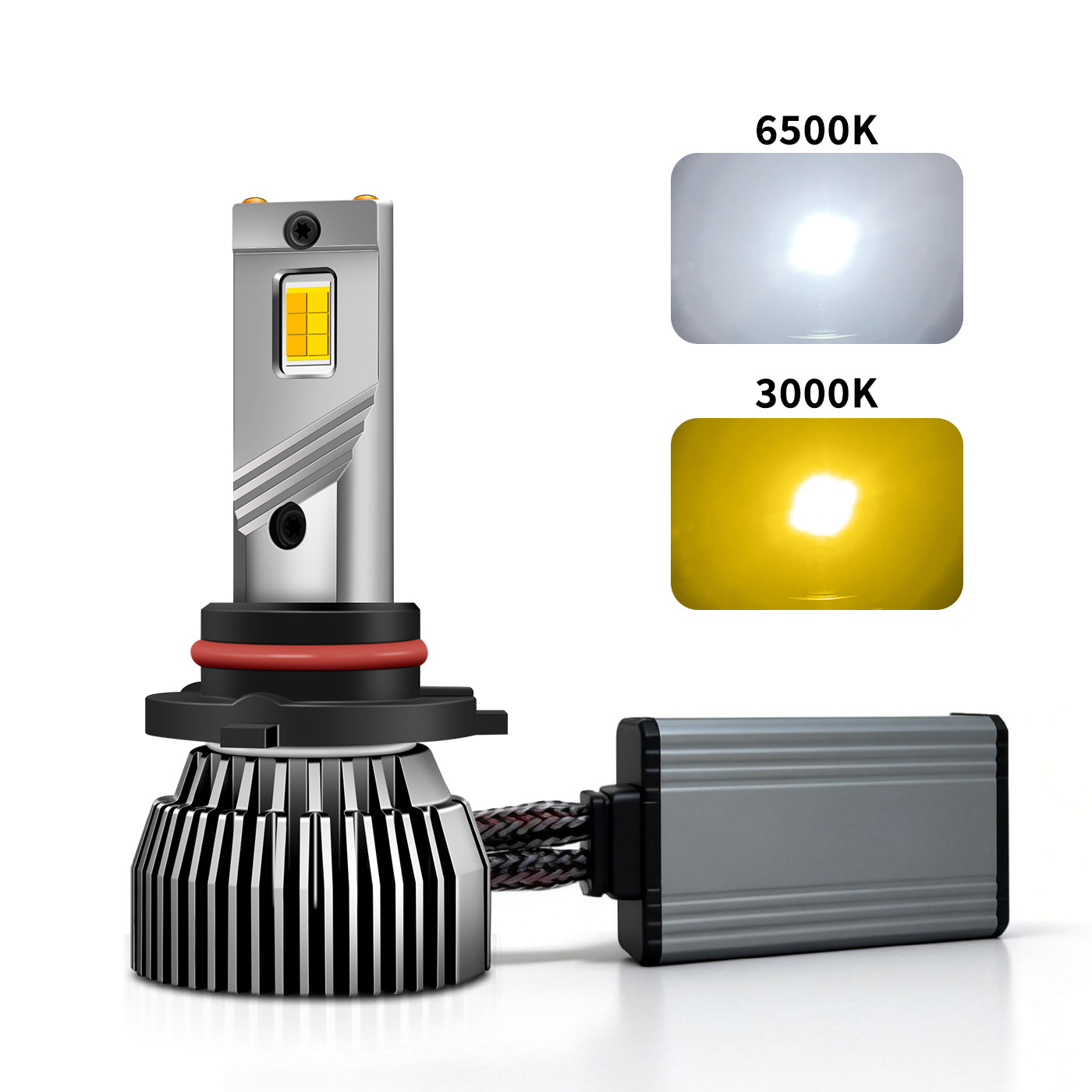 Dual Colors H4 LED Headlight 12V Universal Anti Glare Automotive LED Headlamp Long Lifespan LED Light For Car Modification - Image 6