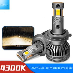 Wholesale LED Headlight Bulbs 4300K Warm White High Lumen Auto LED Head Lamp IP68 Waterproof No Flicker Canbus Error Free Car Headlight Replacement