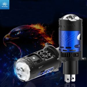 High power 60W H4 Motorcycle led mini lens projector easy installation on sale