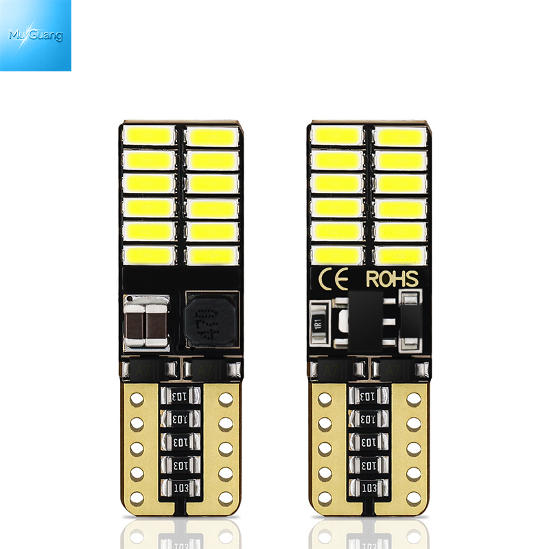 T10 4014 24smd Canbus Error Free T10 W5W LED Parking Side Marker Light 12V 24V Universal Car Width Position Indicator Bulbs Parking lights license plate lights tailgate lights - Image 3