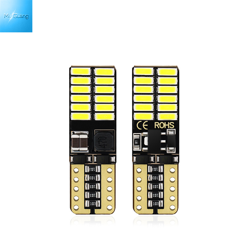 T10 4014 24smd Canbus Error Free T10 W5W LED Parking Side Marker Light 12V 24V Universal Car Width Position Indicator Bulbs Parking lights license plate lights tailgate lights - Image 2