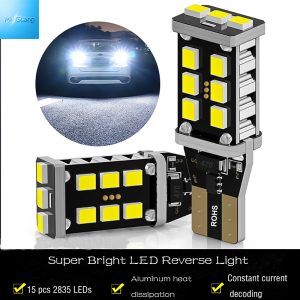 Built-in constant current IC decoding chip Wide-voltage high-brightness turn signal taillights and LED reversing lights 15SMD 2835 T15 Canbus error free LED Reversing lights