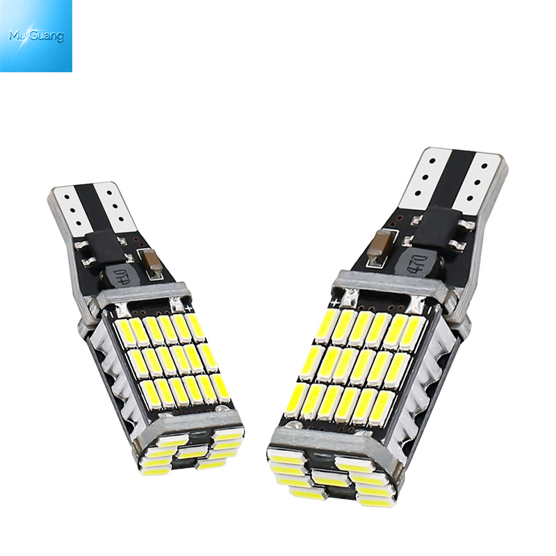 Built-in constant current IC decoding chip Car LED Reversing Light T15 4014 45SMD colorful High Brightness Taillight Turn Signal Reversing Light - Image 2