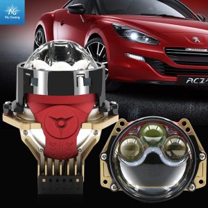 High Power Direct 3 Lasers LED Headlight Lens Clear Cut-off IP67 Waterproof Universal Auto Lamp