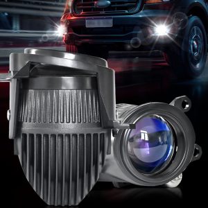 Universal 3 Color Switch Bi Fog Projector Lens Clear Cut-off For Motorcycle & Car