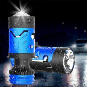 Wholesale Clear Cutoff Anti Glare Motorbike Lens H4 65W High Power Motorcycle LED Projector Factory Supply