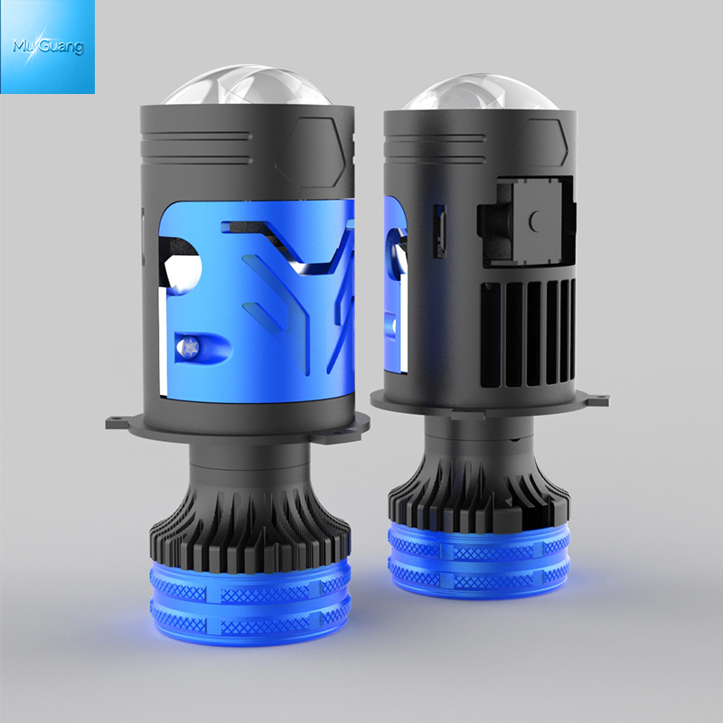 Wholesale Clear Cutoff Anti Glare Motorbike Lens H4 65W High Power Motorcycle LED Projector Factory Supply - Image 2
