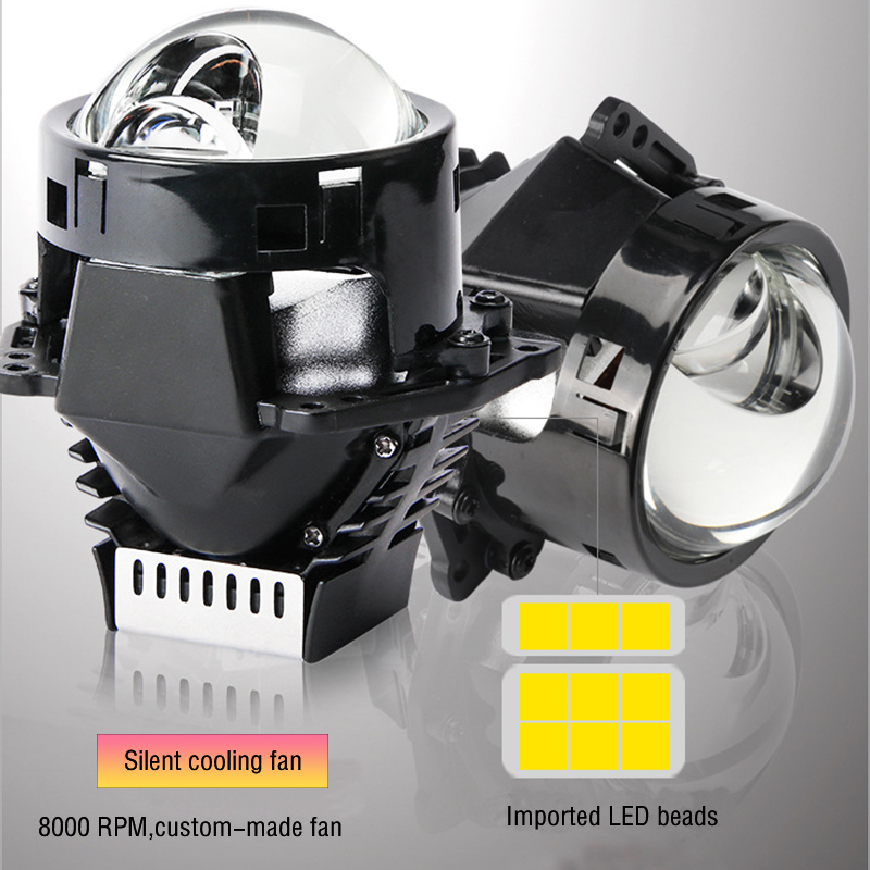 Laser Assisted Bi LED Projector Lens Sharp Cutoff Line No Glare Automotive LED Projector Lens Long Lifespan Car Modification Headlight Lens - Image 3