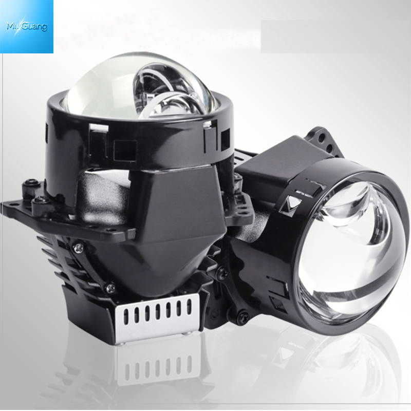 Laser Assisted Bi LED Projector Lens Sharp Cutoff Line No Glare Automotive LED Projector Lens Long Lifespan Car Modification Headlight Lens