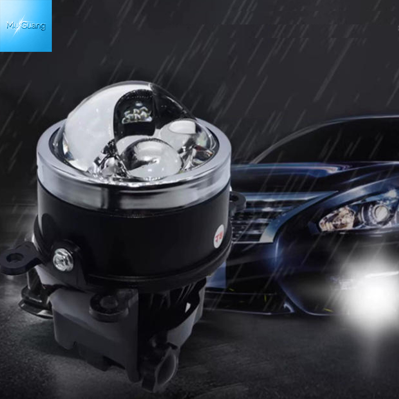 3.0 Inch 6000K White LED Fog Lens Low 35W High 60W Dual Lasers High Penetration White Fog Bi Lens Kit Wholesale - Image 2