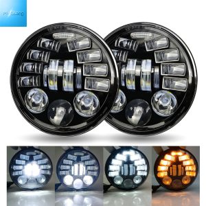 5.75 Inch Circle Universal Harley LED headlight waterproof super bright LED Headlight wholesale