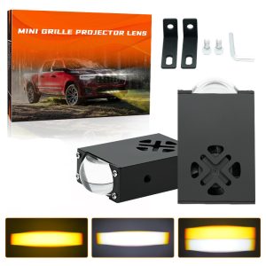 LED Grille Lights High Bright Shockproof LED Marker Lamps For Jeep Wrangler JK JL Offroad Front Grille Decoration
