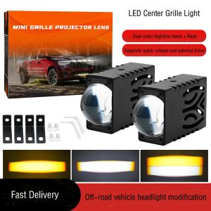 Wholesale Universal Grille LED Running Light 3000K 6000K Aftermarket Car Grille Modification Light High brightness Canbus No Error