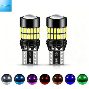 Aluminum heat sink T10 LED width light 4014-34SMD Long Lifespan White Red Green Orange Blue Purple LED Parking Light