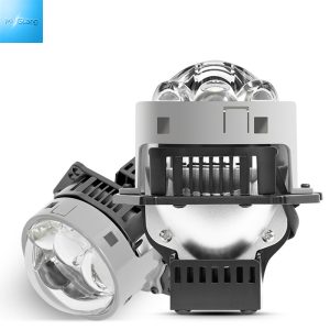50000hr Runtime Car Retrofit Bi LED Projector Lens Three Lasers 3.0inch Modification LED Projector Lens Kit No Glare